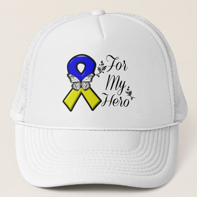 Down Syndrome For My Hero Trucker Hat (Front)