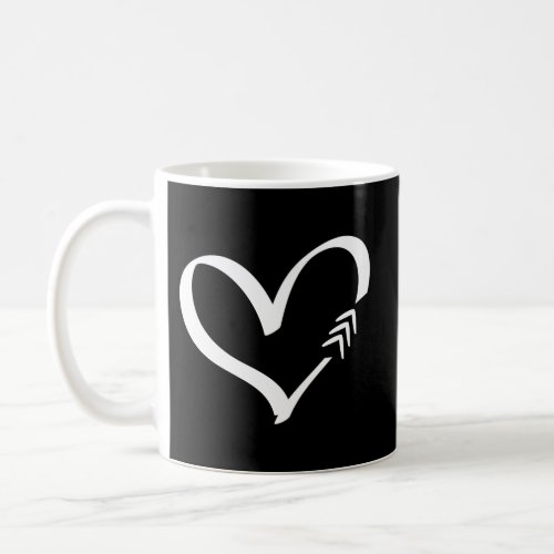 Down Syndrome Heart With White Triple Arrow Autism Coffee Mug