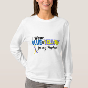 Down Syndrome I Wear Blue & Yellow For My Nephew 2 T-Shirt
