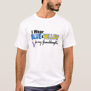 Down Syndrome I Wear Blue & Yellow Granddaughter 2 T-Shirt