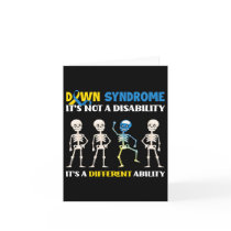 Down Syndrome It's Not A Disability It's A Differe Card