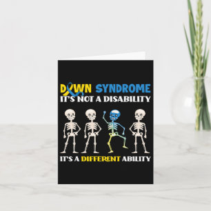 Down Syndrome It's Not A Disability It's A Differe Card
