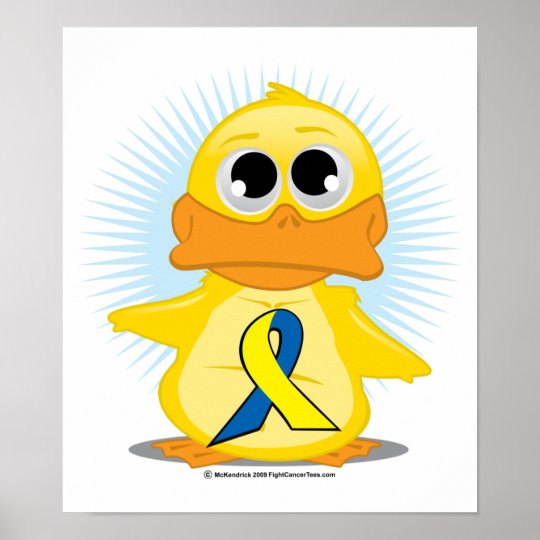 Down Syndrome Ribbon Duck Poster | Zazzle.com