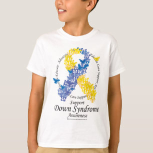 Down Syndrome Ribbon of Butterflies T-Shirt