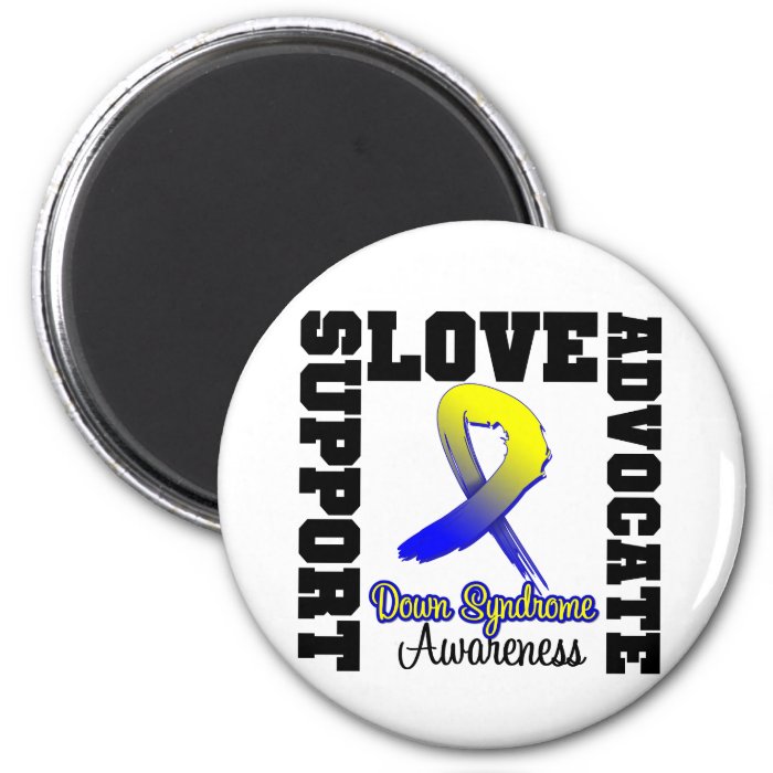 Down Syndrome Support Advocate Love Refrigerator Magnets
