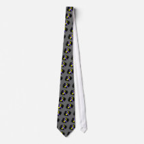 Down Syndrome Yellow Blue Ribbon With Scribble Neck Tie