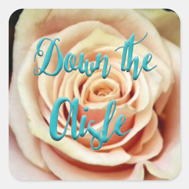 Down The Aisle Wedding Stickers (Front)