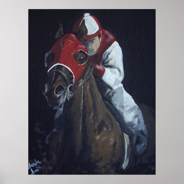 Down the Backstretch Poster (Front)