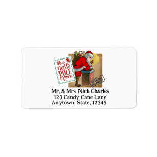Down The Chimney With Toys Address Labels