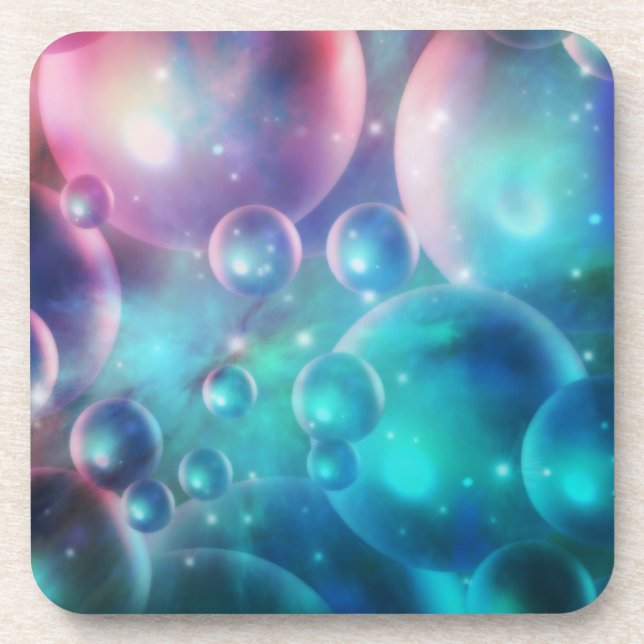 Down the Empyrean Stream Cork Coaster (Front)