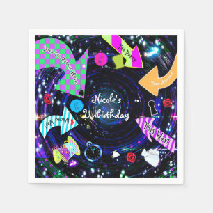 Down the Rabbit Hole Alice in Wonderland Party Paper Napkins