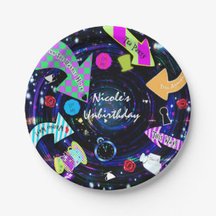 Down the Rabbit Hole Alice in Wonderland Party Paper Plates