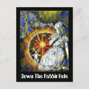 Down The Rabbit Hole Postcard