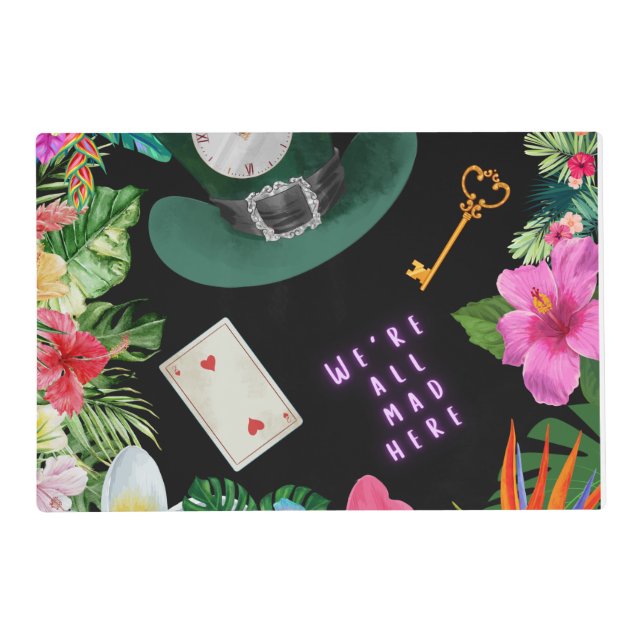 Down the Rabbit Hole Reversable Placemat (Front)