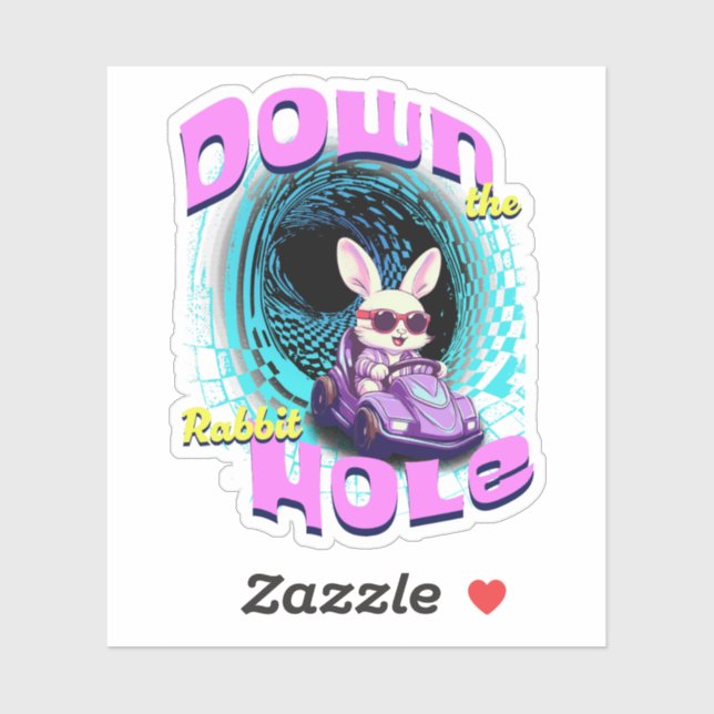 Down The Rabbit Hole Sticker (Sheet)