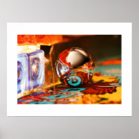 Down the river white water pinball poster