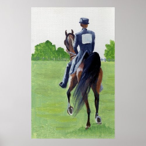 Down The Road American Saddlebred Horse Portrait Poster