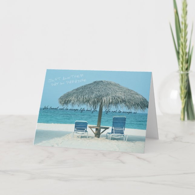 DOWN TIME Greeting Card (Front)