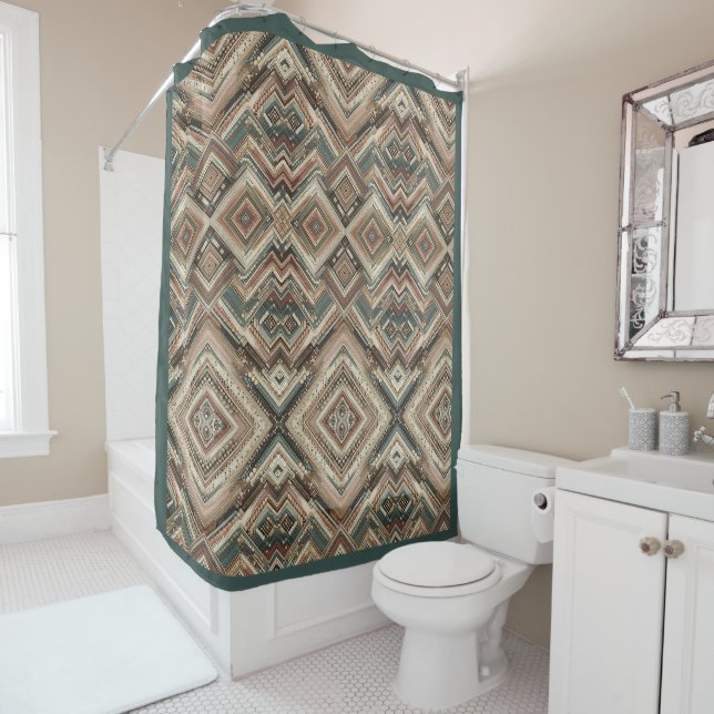 Down to Earth II Shower Curtain (In Situ)