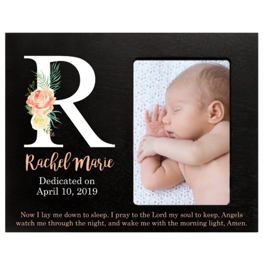 Down To Sleep Gorgeous Bouquet Black Picture Frame (Front)