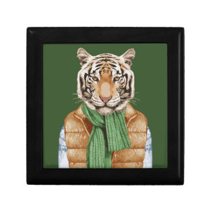 Down Vest Tiger Gift Box