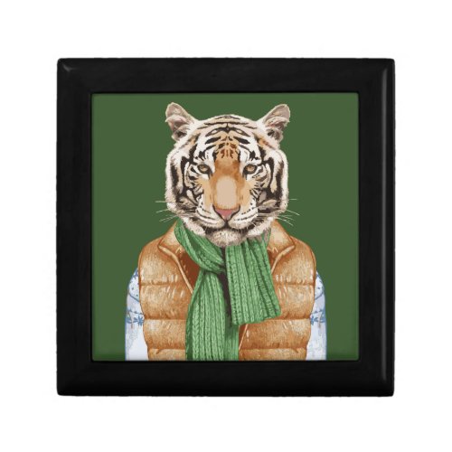 Down Vest Tiger Gift Box