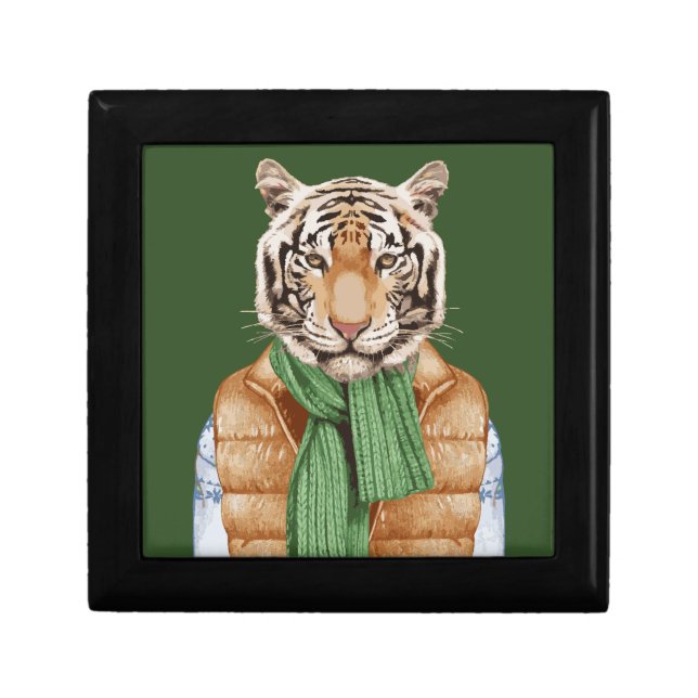 Down Vest Tiger Gift Box (Front)