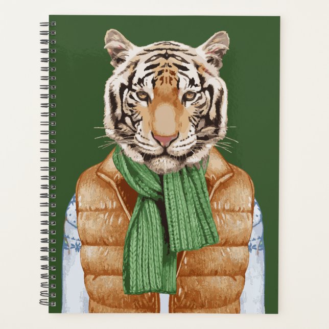 Down Vest Tiger Planner (Front)
