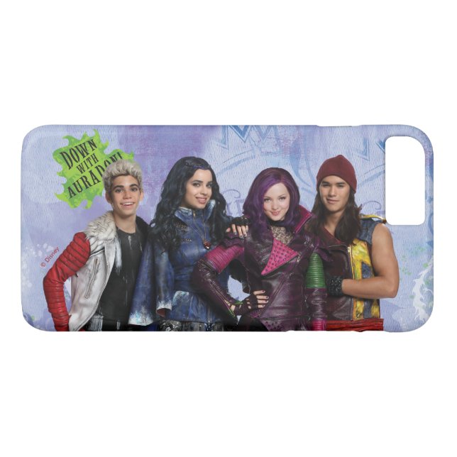 Down With Auradon Case-Mate iPhone Case (Back (Horizontal))