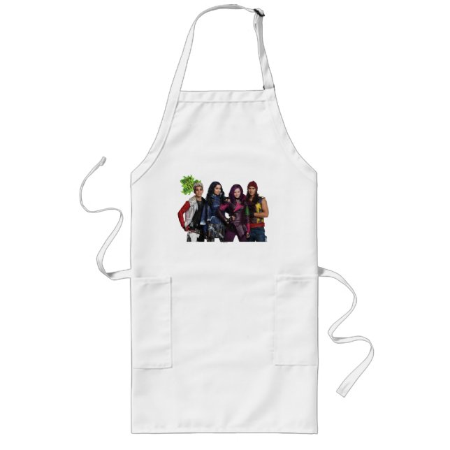 Down With Auradon Long Apron (Front)