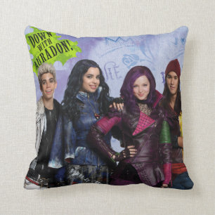 Down With Auradon Throw Pillow