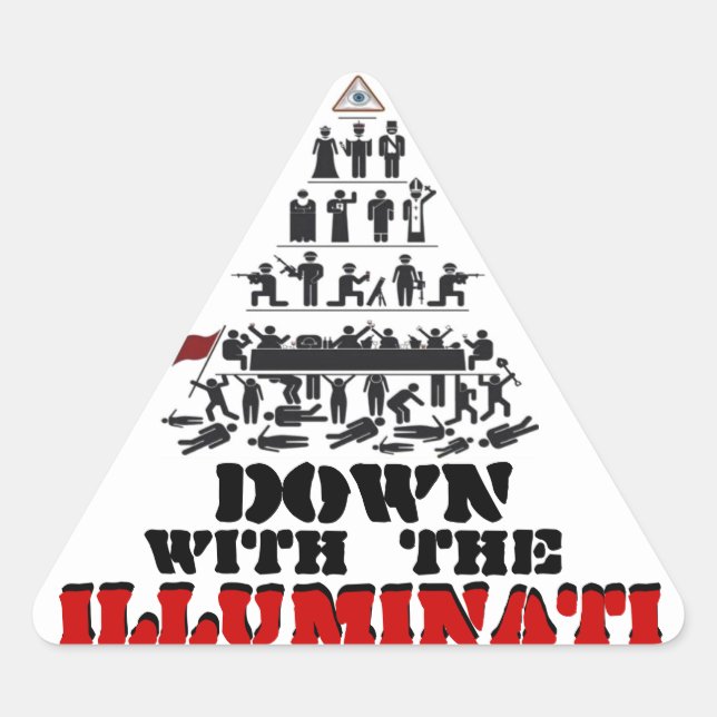 Down with the Illuminati Stickers (Front)