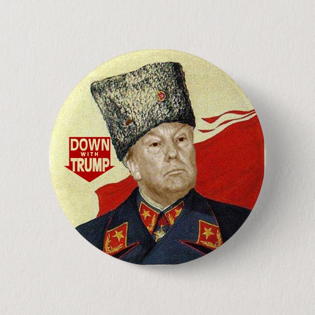 Down with Trump Button (Front)