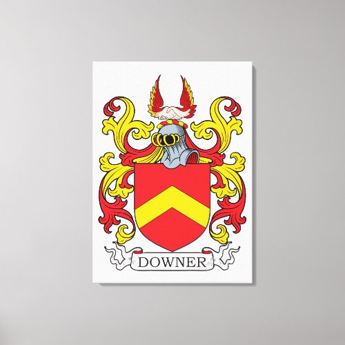 Downer Family Crest Canvas Print