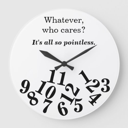 Downer Its all so pointless Clock