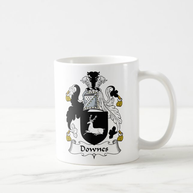 Downes Family Crest Coffee Mug (Right)