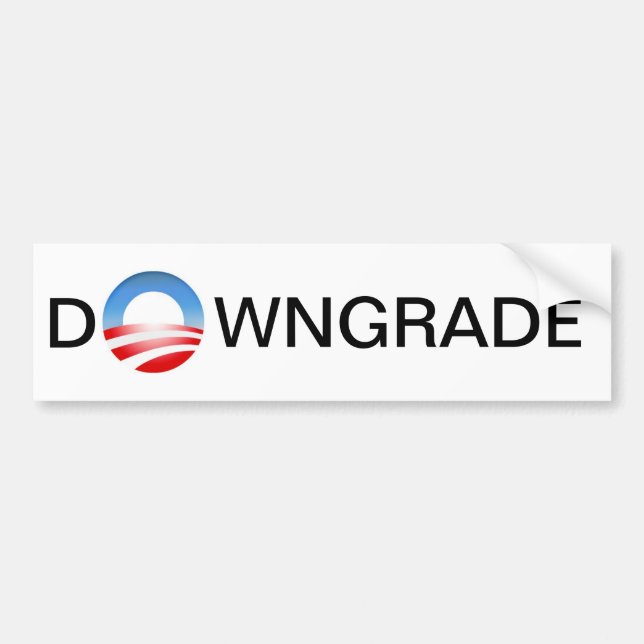 DOWNGRADE Bumper Sticker (Front)