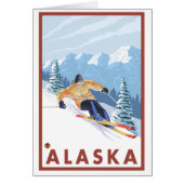 Downhhill Snow Skier - Alaska (Front)