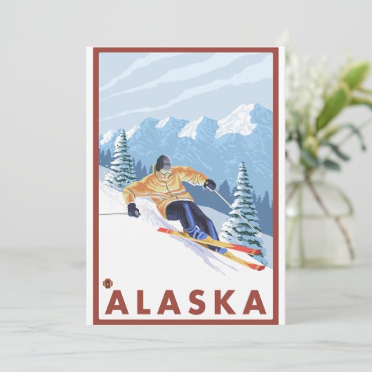 Downhhill Snow Skier - Alaska (Standing Front)