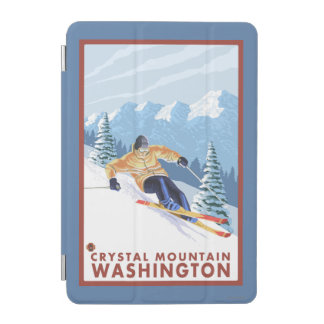 Downhhill Snow Skier - Crystal Mountain, WA iPad Mini Cover