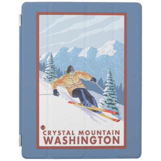 Downhhill Snow Skier - Crystal Mountain, WA iPad Smart Cover