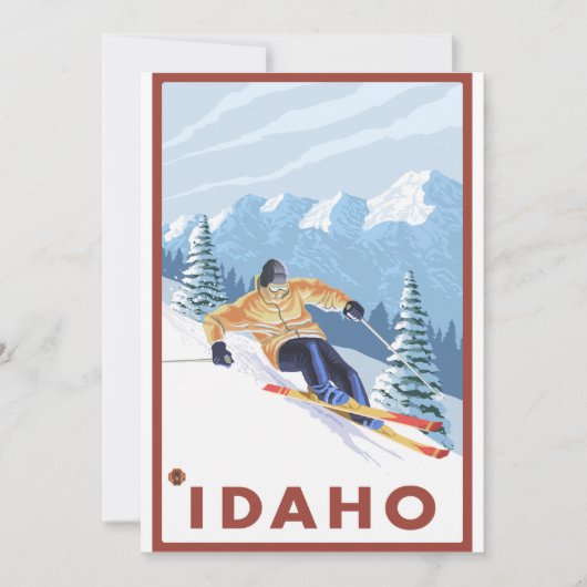 Downhhill Snow Skier - Idaho (Front)