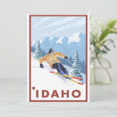 Downhhill Snow Skier - Idaho (Standing Front)