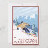 Downhhill Snow Skier - Mission Ridge, Washington (Front)