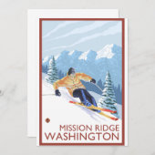 Downhhill Snow Skier - Mission Ridge, Washington (Front/Back)