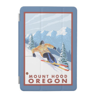 Downhhill Snow Skier - Mount Hood, Oregon iPad Mini Cover