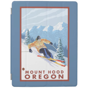 Downhhill Snow Skier - Mount Hood, Oregon iPad Smart Cover