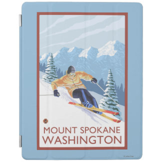 Downhhill Snow Skier - Mount Spokane, iPad Smart Cover