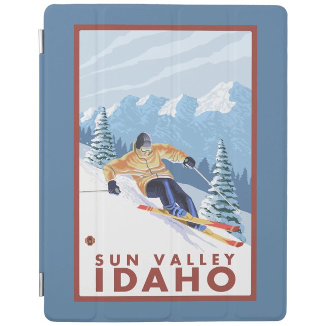 Downhhill Snow Skier - Sun Valley, Idaho iPad Smart Cover (Front)