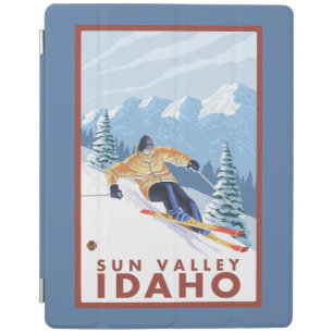 Downhhill Snow Skier - Sun Valley, Idaho iPad Smart Cover